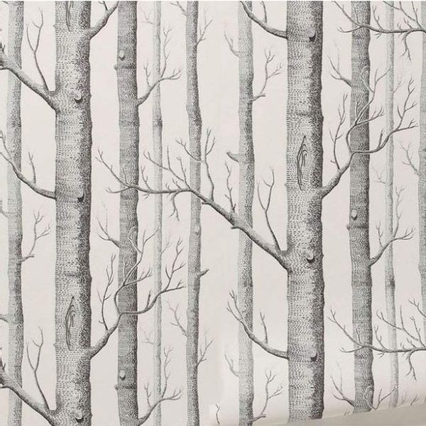 birch tree pattern non-woven woods wallpaper roll modern designer wall covering simple black and white wallpaper for living room wholesale
birch tree pattern non-woven woods wallpaper roll modern designer wall covering simple black and white wallpaper for living room wholesale