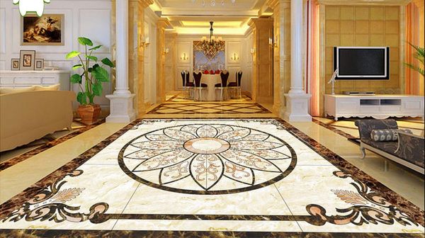 customize size modern restaurant 3d floor waterjet pattern wallpaper for bathroom waterproof
customize size modern restaurant 3d floor waterjet pattern wallpaper for bathroom waterproof