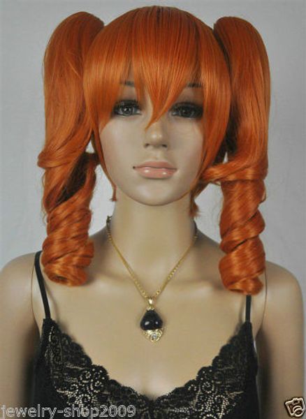 gt;>cosplay dark orange spiral heat resistant medium wig + two ponytails, Black;brown
gt;>cosplay dark orange spiral heat resistant medium wig + two ponytails, Black;brown