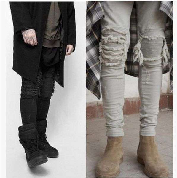 slim fit 2017 clothing ripped hip hop jeans with holes on the knee distressed denim joggers fashion, Blue
slim fit 2017 clothing ripped hip hop jeans with holes on the knee distressed denim joggers fashion, Blue