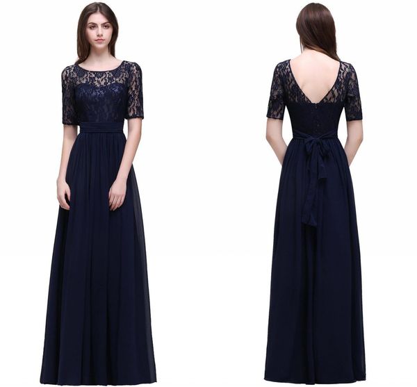 real p dark navy chiffon a line evening dress with short sleeves scoop neck lace long prom dresses elegant formal evening gowns, Black;red
real p dark navy chiffon a line evening dress with short sleeves scoop neck lace long prom dresses elegant formal evening gowns, Black;red