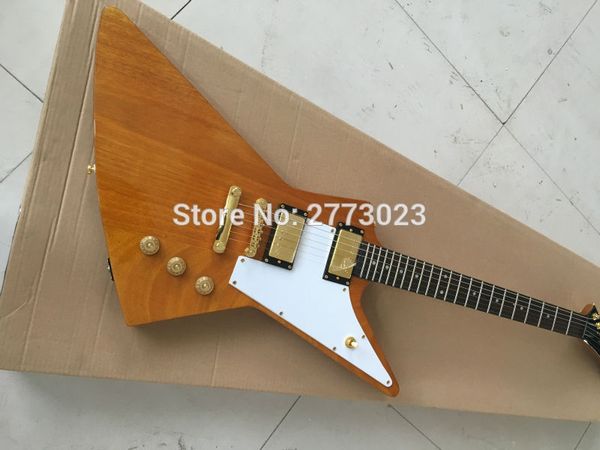factory custom g custom shop explorer shape electric guitar,with gold hardware, in amber yellow color, all color are available
factory custom g custom shop explorer shape electric guitar,with gold hardware, in amber yellow color, all color are available