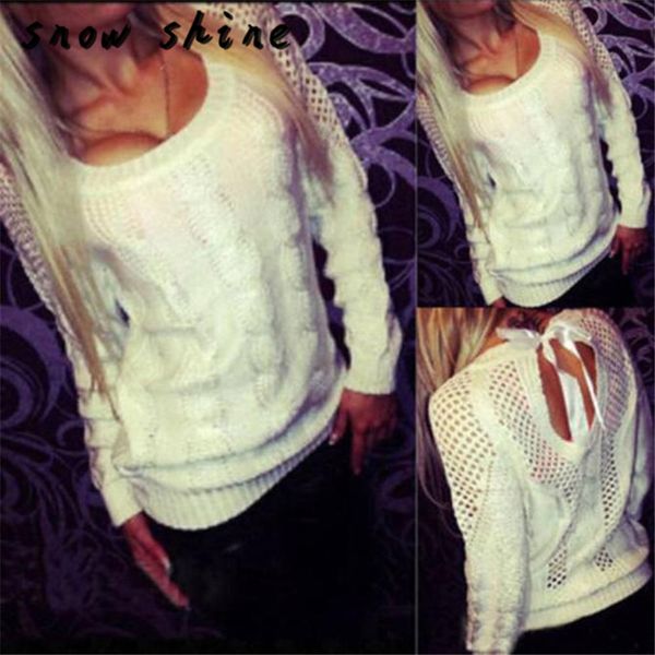 wholesale- snowshine #1501 women long sleeve loose cardigan knitted sweater backless knitwear outwear coat ing, White;black
wholesale- snowshine #1501 women long sleeve loose cardigan knitted sweater backless knitwear outwear coat ing, White;black