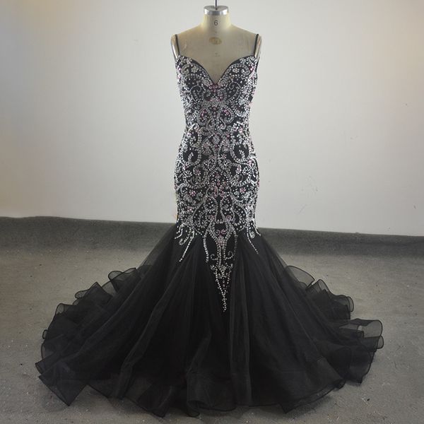 sweetheart ladies real mermaid evening dress robe de soiree evening party dresses crystal beaded prom dresses tulle long evening gowns, Black;red
sweetheart ladies real mermaid evening dress robe de soiree evening party dresses crystal beaded prom dresses tulle long evening gowns, Black;red