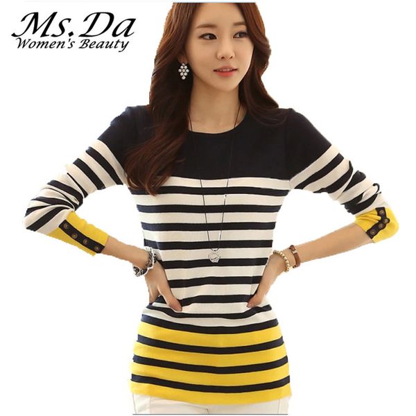 wholesale- 2016 new women sweater and pullovers autumn striped knitted sweaters woman crochet tunics long-sleeve casual knitwear yellow, White;black
wholesale- 2016 new women sweater and pullovers autumn striped knitted sweaters woman crochet tunics long-sleeve casual knitwear yellow, White;black