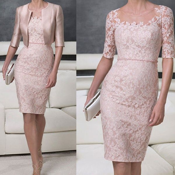 Vintage Scalloped Lace Sheer Neck Women Gowns Vestidos de Gala Lace Mother of the Bride Groom Dresses Belt Waist With Jacket Plus SIZE
Vintage Scalloped Lace Sheer Neck Women Gowns Vestidos de Gala Lace Mother of the Bride Groom Dresses Belt Waist With Jacket Plus SIZE