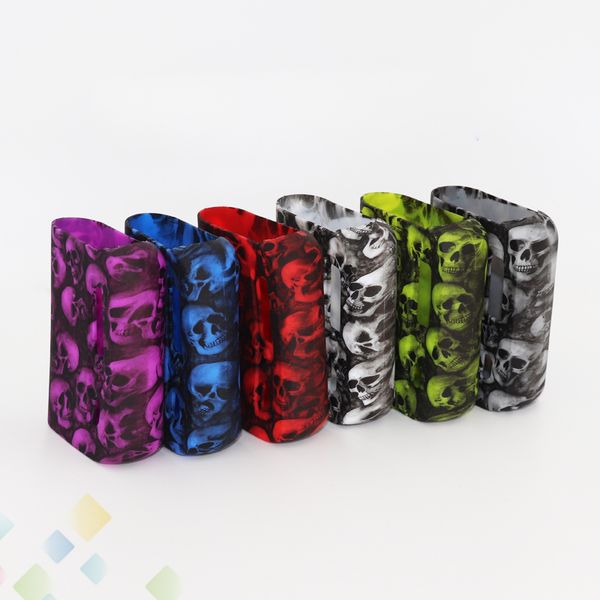 

Skull Case OSUB 80W Silicon Case Skull Head Bag Colorful Soft Silicone Sleeve Cover Skin For Osub Plus Box Mod DHL Free