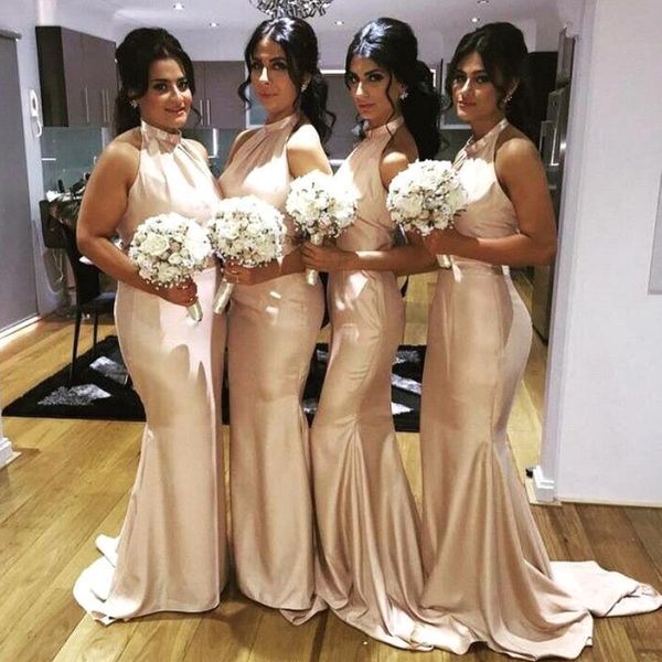 halter sleeves mermaid bridesmaid dresses 2017 elegant maid of honor gowns wedding party guest wear ba7053, White;pink
halter sleeves mermaid bridesmaid dresses 2017 elegant maid of honor gowns wedding party guest wear ba7053, White;pink
