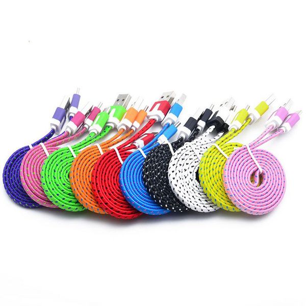 1m 2m 3m colorful flat braided cables type-c usb data line sync charger weave noodle cable adapter cables for samsung s7 edge s8
1m 2m 3m colorful flat braided cables type-c usb data line sync charger weave noodle cable adapter cables for samsung s7 edge s8
