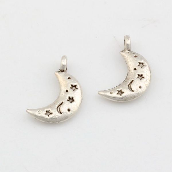 300pcs antique silver zinc alloy sided star moon charms pendants diy jewelry 11mm x 19mm a-038, Bronze;silver
300pcs antique silver zinc alloy sided star moon charms pendants diy jewelry 11mm x 19mm a-038, Bronze;silver