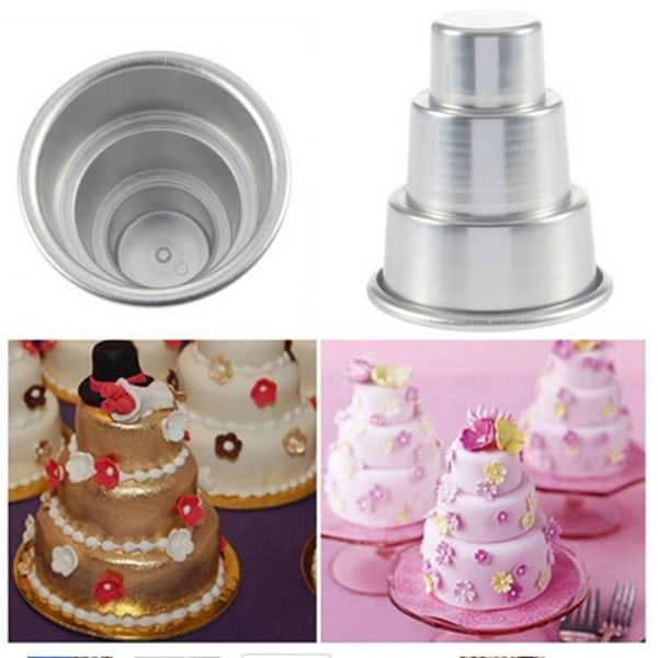 wholesale- 1pc diy alloy mini 3-tier cupcake pudding chocolate cake mold baking pan aluminum mould party new
wholesale- 1pc diy alloy mini 3-tier cupcake pudding chocolate cake mold baking pan aluminum mould party new