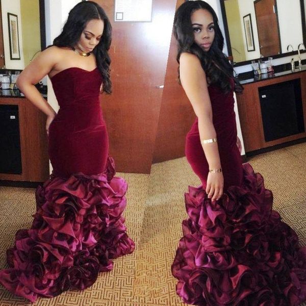 2017 new arrival prom dress elegant sweetheart tiered ruffles mermaid party dress custom made special occasion dress, Black
2017 new arrival prom dress elegant sweetheart tiered ruffles mermaid party dress custom made special occasion dress, Black