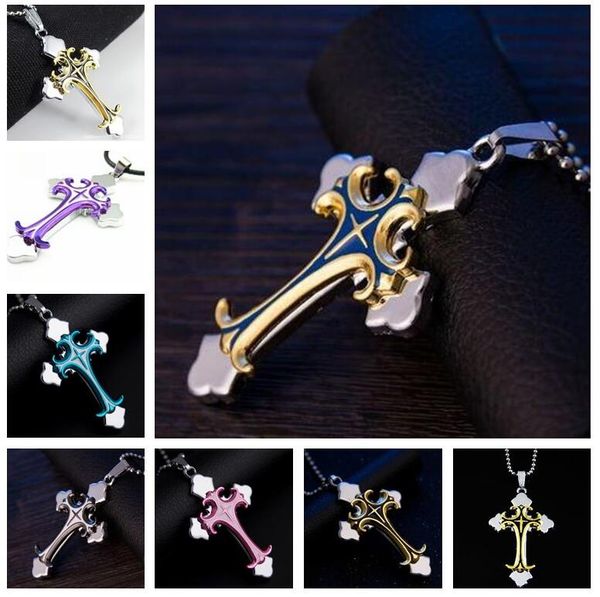 good a++ black bible cross pendant titanium steel men and women fashion personality necklace wfn617 (with chain) mix order 20 pieces a lot, Silver
good a++ black bible cross pendant titanium steel men and women fashion personality necklace wfn617 (with chain) mix order 20 pieces a lot, Silver