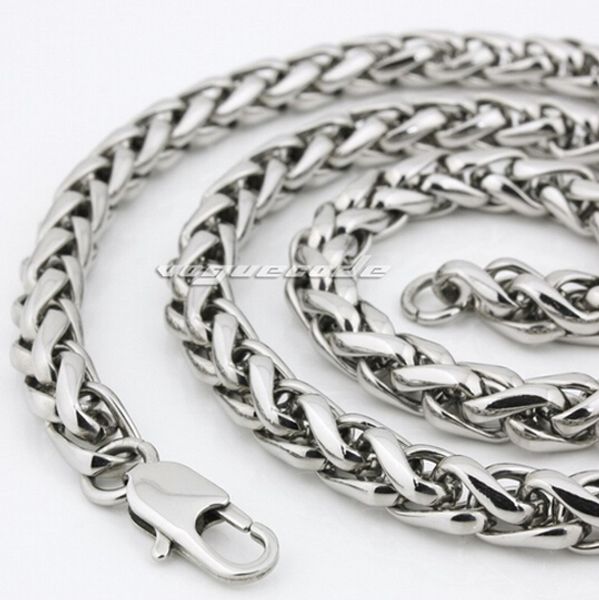fashion new jewelry stainless steel men's boys women necklace wheat braid chain silver tone polished for gifts 6mm wide 18''-
fashion new jewelry stainless steel men's boys women necklace wheat braid chain silver tone polished for gifts 6mm wide 18''-