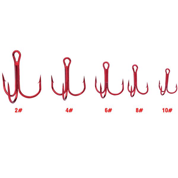 red painted freshwater fishhooks high carbon stainless steel fishing hooks 2#/4#/6#/8#/10# round bent barbed treble hook
red painted freshwater fishhooks high carbon stainless steel fishing hooks 2#/4#/6#/8#/10# round bent barbed treble hook