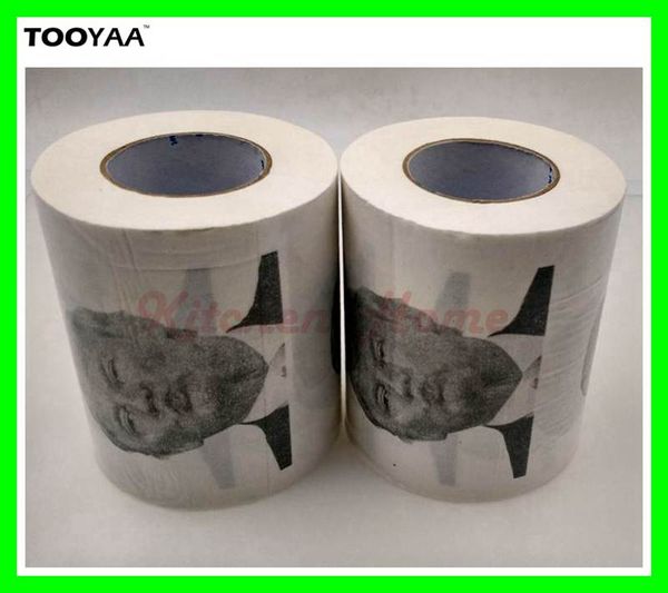 

funny toilet paper with donald trump p printing 3 layer toilet paper with usa president drawing gag gifts