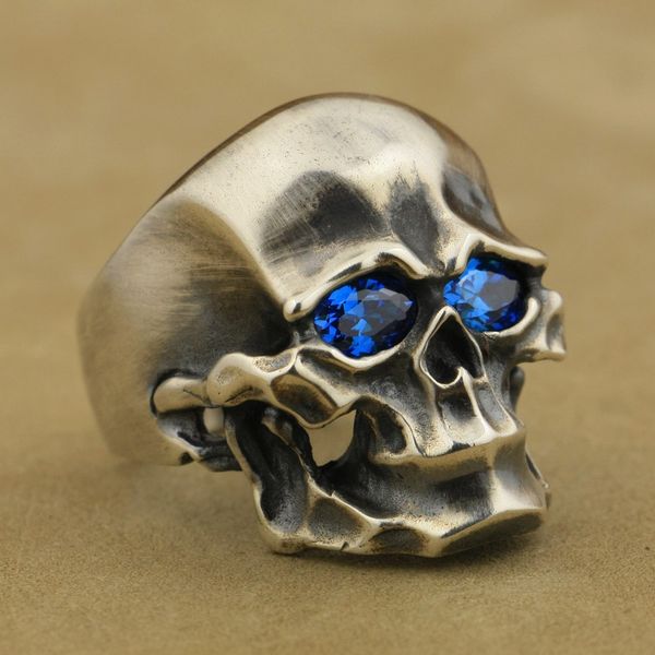 linsion heavy 925 sterling silver blue cz skull mens biker punk ring ta44 us size 7 to 15, Golden;silver
linsion heavy 925 sterling silver blue cz skull mens biker punk ring ta44 us size 7 to 15, Golden;silver
