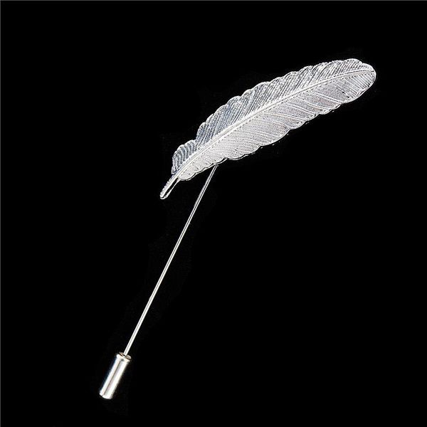 wholesale- new arrival fashion vintage brooch pins silver color feather retro women/men brooches, Gray
wholesale- new arrival fashion vintage brooch pins silver color feather retro women/men brooches, Gray