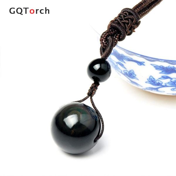 wholesale- natural stone pendant necklace black obsidian rainbow eye ball transfer lucky love crystal jewelry with rope
wholesale- natural stone pendant necklace black obsidian rainbow eye ball transfer lucky love crystal jewelry with rope