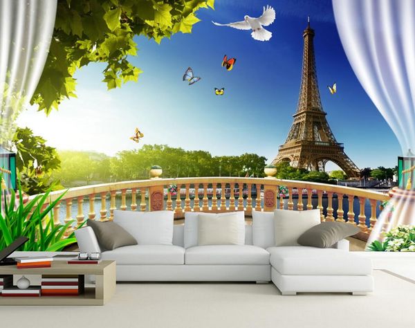 custom any size mural 3d wallpaper 3d wall papers for tv backdrop 3d balcony view eiffel tower tv backdrop
custom any size mural 3d wallpaper 3d wall papers for tv backdrop 3d balcony view eiffel tower tv backdrop