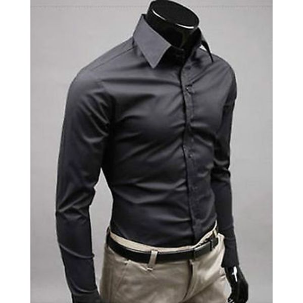 slim new long dress shirt stylish casual sleeve casual luxury men's fashion wholesale- male formal business shirts fit clothes m-xxxl g, Black
slim new long dress shirt stylish casual sleeve casual luxury men's fashion wholesale- male formal business shirts fit clothes m-xxxl g, Black