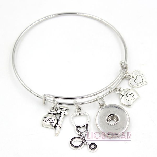wholesale 18mm snap jewelry adjustable expandable bangle medical assistant bracelet snap button bracelets for medical assistant gifts, Golden;silver
wholesale 18mm snap jewelry adjustable expandable bangle medical assistant bracelet snap button bracelets for medical assistant gifts, Golden;silver