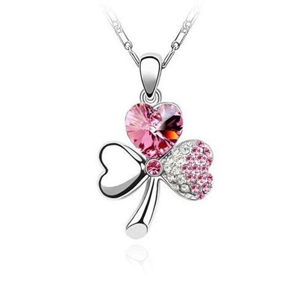 austrian crystal sweet clover necklace female short paragraph ornaments wfn104 (with chain) mix order 20 pieces a lot, Silver
austrian crystal sweet clover necklace female short paragraph ornaments wfn104 (with chain) mix order 20 pieces a lot, Silver