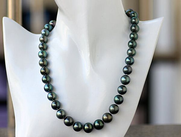 fine pearls jewelry tahitian black 10-12mm positive circle minimal ultimate gloss blue peacock green south pearl necklace 19inches 925silver, Silver
fine pearls jewelry tahitian black 10-12mm positive circle minimal ultimate gloss blue peacock green south pearl necklace 19inches 925silver, Silver