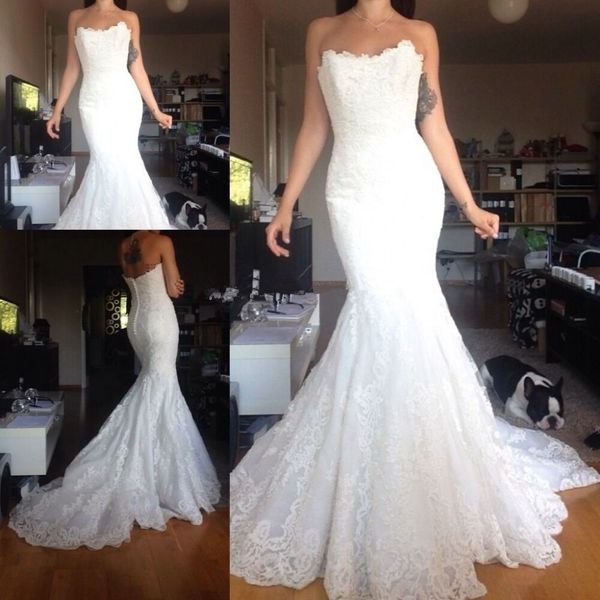lace princess us2-26w++ mermaid wedding dresses romantic custom size new coming vestido de noiva simple sweetheart elegant open back, White
lace princess us2-26w++ mermaid wedding dresses romantic custom size new coming vestido de noiva simple sweetheart elegant open back, White
