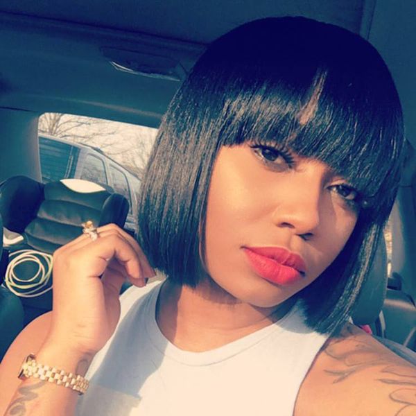 lace front human hair wigs bob with bangs 150% density short brazilian virgin hair bleached knots natural hairline, Black;brown
lace front human hair wigs bob with bangs 150% density short brazilian virgin hair bleached knots natural hairline, Black;brown