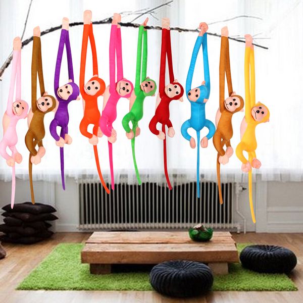 wholesale-1pcs 60cm hanging long arm monkey from arm to tail plush baby toys cute colorful doll kids gift k5bo
wholesale-1pcs 60cm hanging long arm monkey from arm to tail plush baby toys cute colorful doll kids gift k5bo