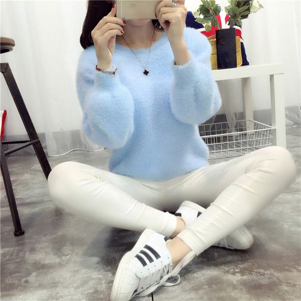 wholesale- oversized sweater pull femme christmas sweaters 2016 cashmere sueter mujer korean autumn winter warm jumper pullover mohair new, White;black
wholesale- oversized sweater pull femme christmas sweaters 2016 cashmere sueter mujer korean autumn winter warm jumper pullover mohair new, White;black