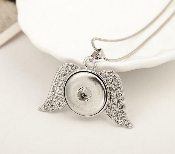 20pcs crystal angel wings necklaces 18mm noosa chunk ginger snap buttons for necklace diy snap jewelry pendant necklaces 2017, Silver
20pcs crystal angel wings necklaces 18mm noosa chunk ginger snap buttons for necklace diy snap jewelry pendant necklaces 2017, Silver