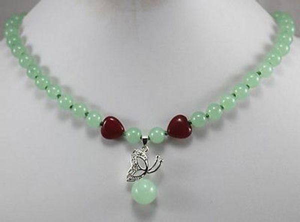 noble 8mm light green jade 12mm bead pendant fashion jewelry necklace, Silver
noble 8mm light green jade 12mm bead pendant fashion jewelry necklace, Silver
