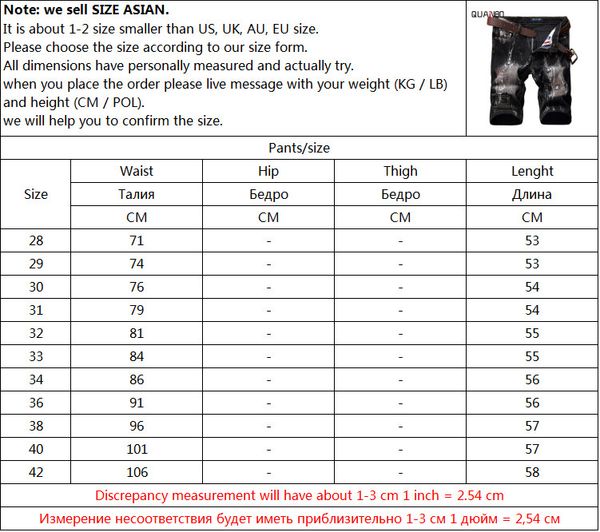 wholesale- 2021 plus summer designers jeans men's size ripped shorts brand new fashion stretch distressed jeans men shorts 28-42 pulxs, Black
wholesale- 2021 plus summer designers jeans men's size ripped shorts brand new fashion stretch distressed jeans men shorts 28-42 pulxs, Black