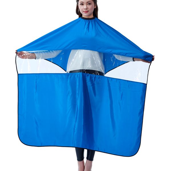 salon professional hair styling cape,visible transparent with phone viewing window hair cutting coloring waterproof wai cloth barber cape
salon professional hair styling cape,visible transparent with phone viewing window hair cutting coloring waterproof wai cloth barber cape