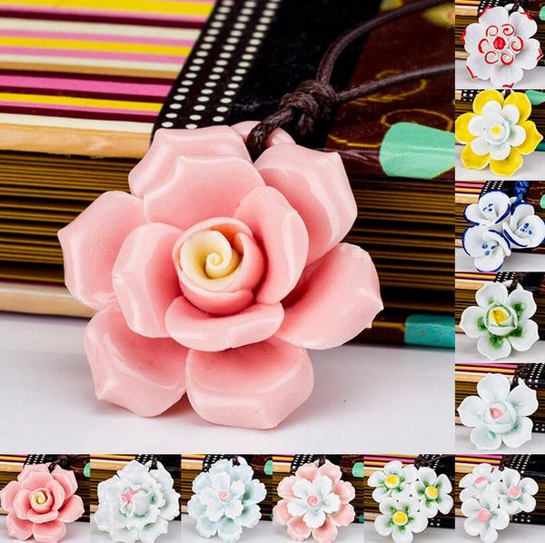 good a++ handmade ceramic necklace flower lily wfn480 (with chain) mix order 20 pieces a lot, Silver
good a++ handmade ceramic necklace flower lily wfn480 (with chain) mix order 20 pieces a lot, Silver