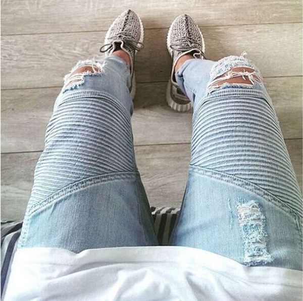 wholesale- hi-street mens ripped rider biker jeans motorcycle slim fit washed black grey blue moto denim pants joggers for skinny men
wholesale- hi-street mens ripped rider biker jeans motorcycle slim fit washed black grey blue moto denim pants joggers for skinny men