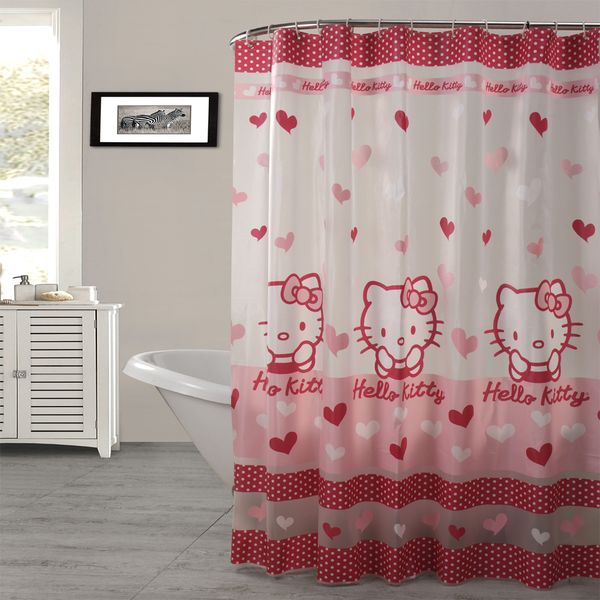 wholesale- peav semitransparent waterproof pink colour kitty shower curtain thicken curtains 180 cm * 180 cm
wholesale- peav semitransparent waterproof pink colour kitty shower curtain thicken curtains 180 cm * 180 cm