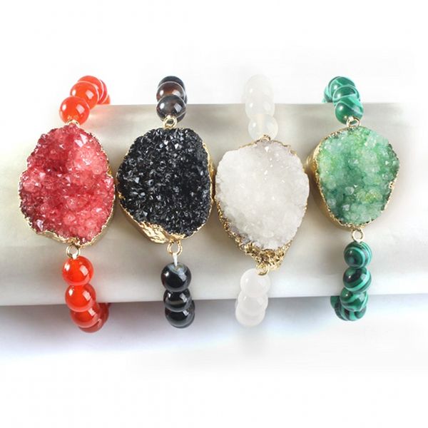 wholesale- umy light yellow gold color rock crystal dyed connect multi color round beads stretch bracelets fashion jewelry, Golden;silver
wholesale- umy light yellow gold color rock crystal dyed connect multi color round beads stretch bracelets fashion jewelry, Golden;silver