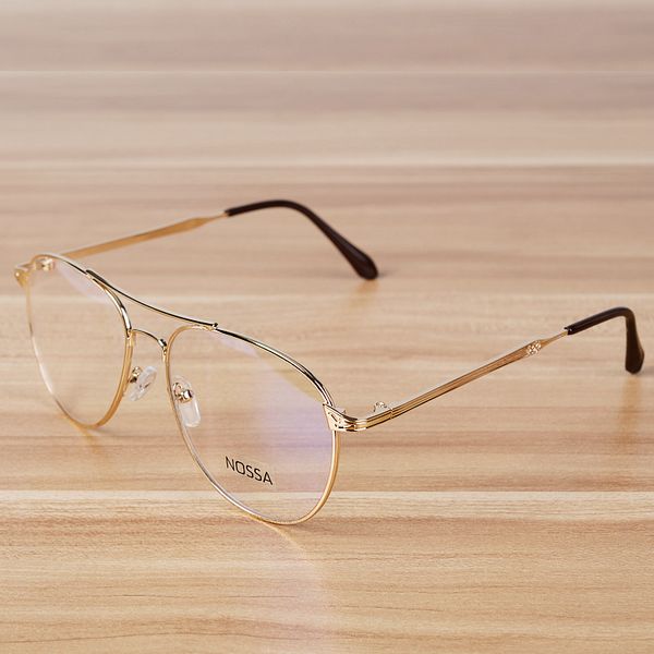 wholesale- nossa brand quality metal glasses frame myopia alloy glasses frames men women's eyeglasses spectacle frame big round goggles, Silver
wholesale- nossa brand quality metal glasses frame myopia alloy glasses frames men women's eyeglasses spectacle frame big round goggles, Silver