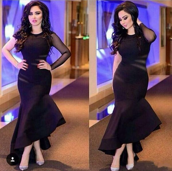 2017 black arabic jewel neck satin evening dresses sheer one sleeve hi-lo formal party gowns elegant long prom dresses, Black;red
2017 black arabic jewel neck satin evening dresses sheer one sleeve hi-lo formal party gowns elegant long prom dresses, Black;red