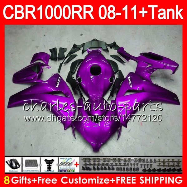 Bodywork For HONDA CBR 1000RR CBR1000 RR 08-11 kit 8Gifts 69NO68 Gloss purple CBR1000RR 08 09 10 11 CBR 1000 RR 2008 2009 2010 2011 Fairing
Bodywork For HONDA CBR 1000RR CBR1000 RR 08-11 kit 8Gifts 69NO68 Gloss purple CBR1000RR 08 09 10 11 CBR 1000 RR 2008 2009 2010 2011 Fairing