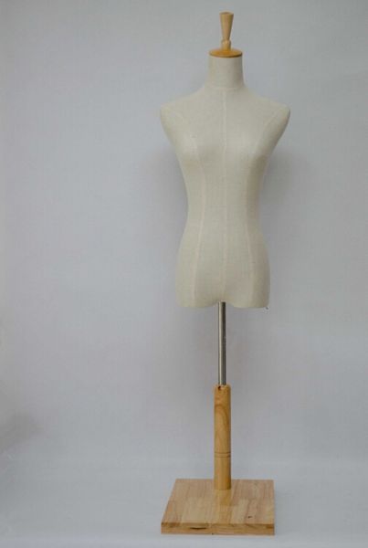 hipping dress form stand woman make up,manequim busto,linen costumes model mannequin dummy with base wooden table mannequin,m00024, Khaki 
hipping dress form stand woman make up,manequim busto,linen costumes model mannequin dummy with base wooden table mannequin,m00024, Khaki