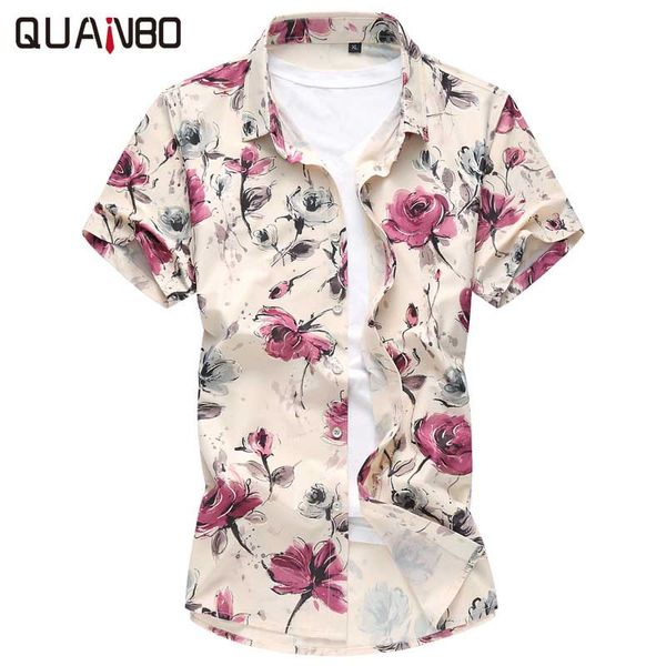 wholesale- quanbo plus size 6xl casual shirts 2016 new arrival summer floral hawaiian shirt fashion stretch short sleeve camisa masculina, White;black
wholesale- quanbo plus size 6xl casual shirts 2016 new arrival summer floral hawaiian shirt fashion stretch short sleeve camisa masculina, White;black