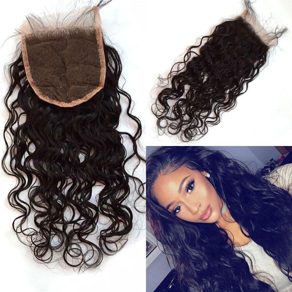 wet and wavy lace closure part virgin brazilian water wave closure with baby hair 100% human hair g-easy, Black;brown
wet and wavy lace closure part virgin brazilian water wave closure with baby hair 100% human hair g-easy, Black;brown