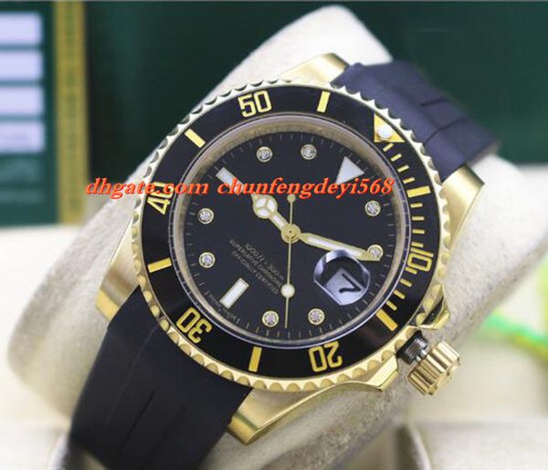 fashion luxury factory 116618 rubber bracelet diamond watch black ceramic 40mm automatic movement men watches new arrival, Slivery;brown 
fashion luxury factory 116618 rubber bracelet diamond watch black ceramic 40mm automatic movement men watches new arrival, Slivery;brown