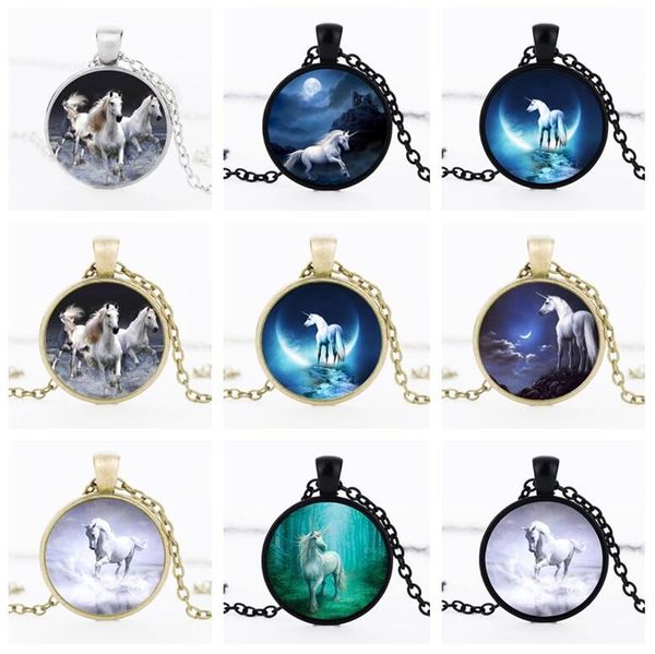 brand new white horse unicorn time gem pendant necklace wfn573 (with chain) mix order 20 pieces a lot, Silver
brand new white horse unicorn time gem pendant necklace wfn573 (with chain) mix order 20 pieces a lot, Silver