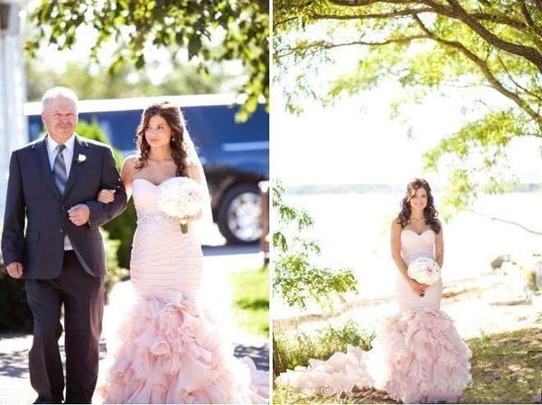 2019 selling blush wedding dresses mermaid sweetheart beaded crystal sash ruffled organza bridal gowns robe de mariage custom made w505, White
2019 selling blush wedding dresses mermaid sweetheart beaded crystal sash ruffled organza bridal gowns robe de mariage custom made w505, White