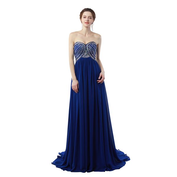 royal blue evening dress vestidos longos para formatura 2019 sweetheart long chiffon prom dresses with crystals, Black;red
royal blue evening dress vestidos longos para formatura 2019 sweetheart long chiffon prom dresses with crystals, Black;red